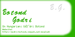 botond godri business card